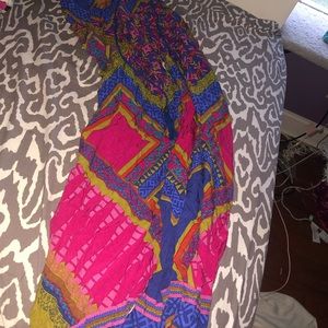 Large pattern pants